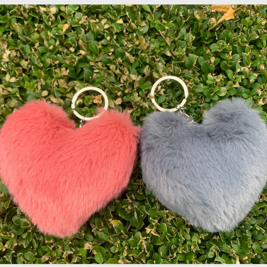 2 Puffball Keychains